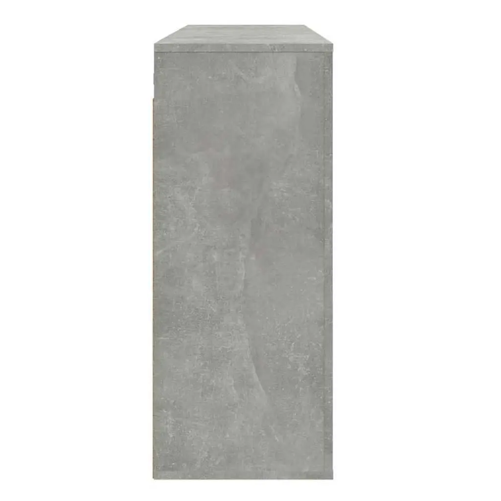 Wall Cabinet Grey Engineered Wood 80x33x80 cm Wall-mounted Storage Organiser