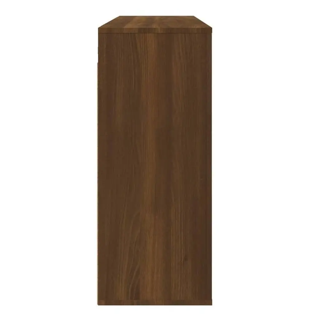 Wall Cabinet Brown Oak 80x33x80 cm Engineered Wood Wall-mounted Storage Organiser