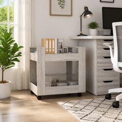 Desk Trolley with Two Open Shelves