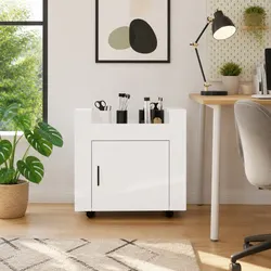 Your New Mobile Desk Trolley: White 60x45x60cm