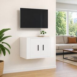 Concise Wall Mounted TV Cabinet for Media Storage