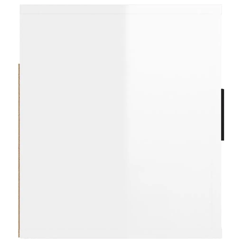 Wall Mounted TV Cabinet White High Gloss Media Storage Unit 80x34.5x40cm