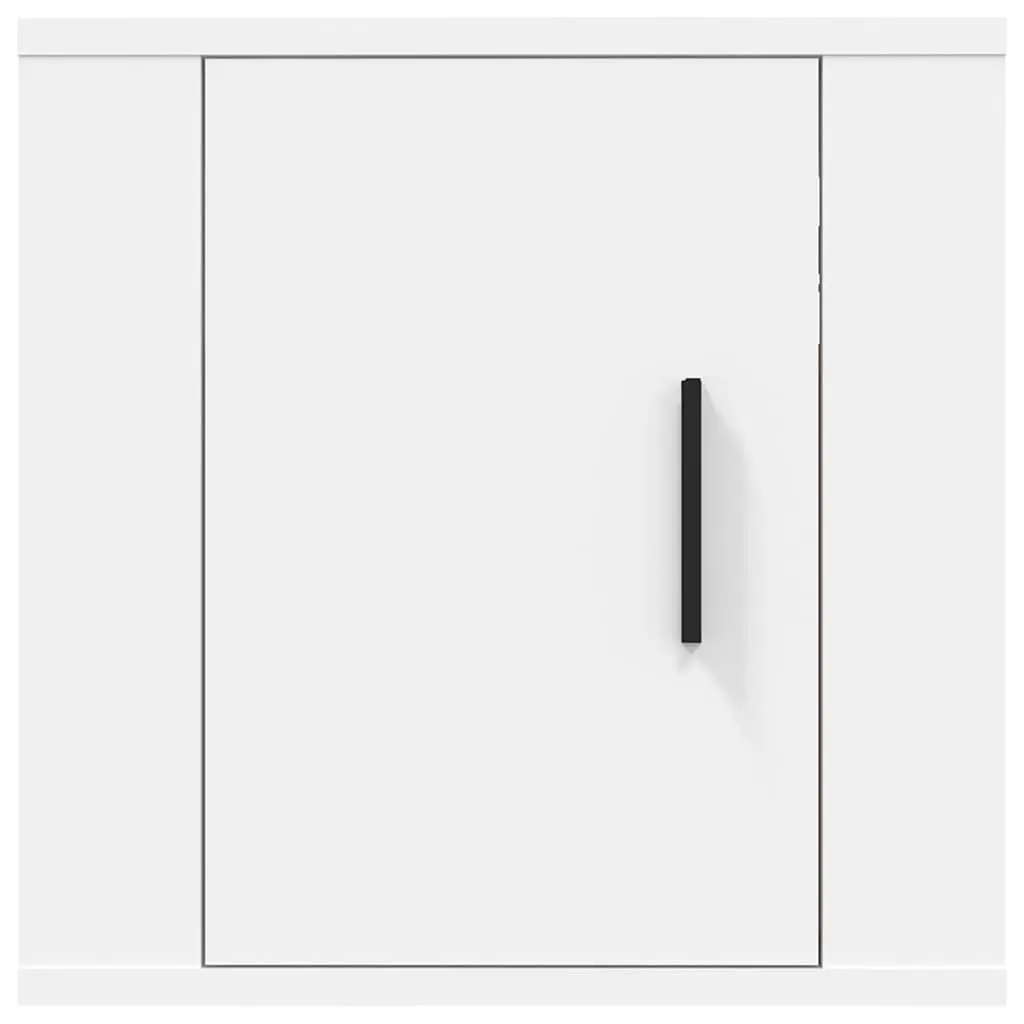 Wall Mounted TV Cabinet White 40x34.5x40cm Floating Media Storage Unit