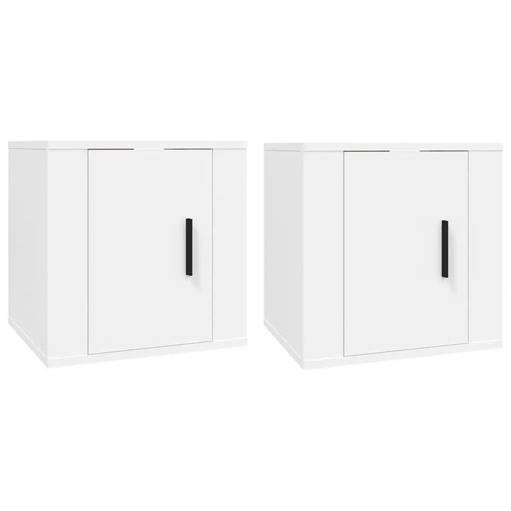 Wall Mounted TV Cabinet White 40x34.5x40cm