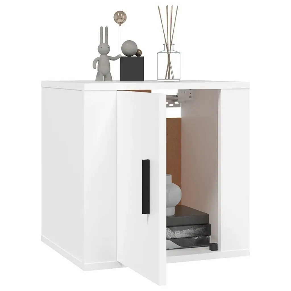 Wall Mounted TV Cabinet White 40x34.5x40cm
