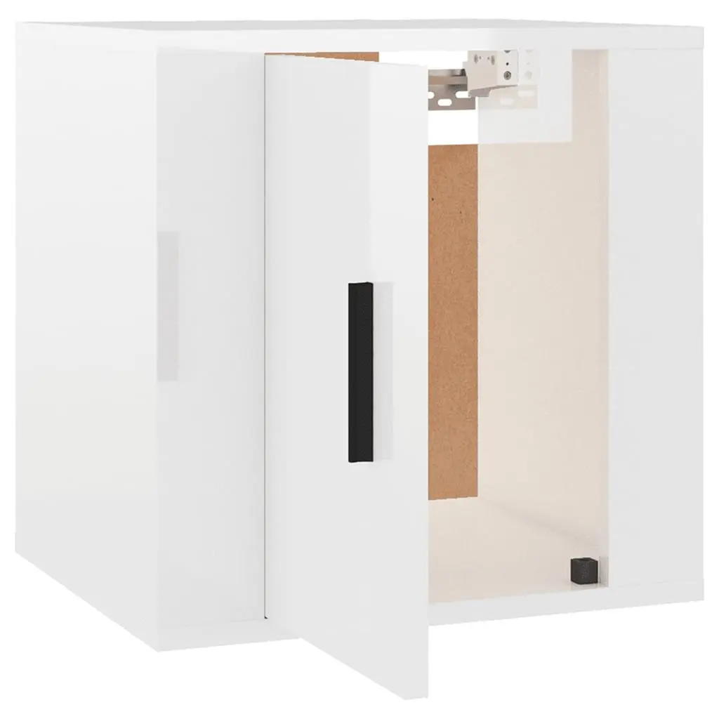 Wall Mounted TV Cabinet in White 40x34.5x40cm