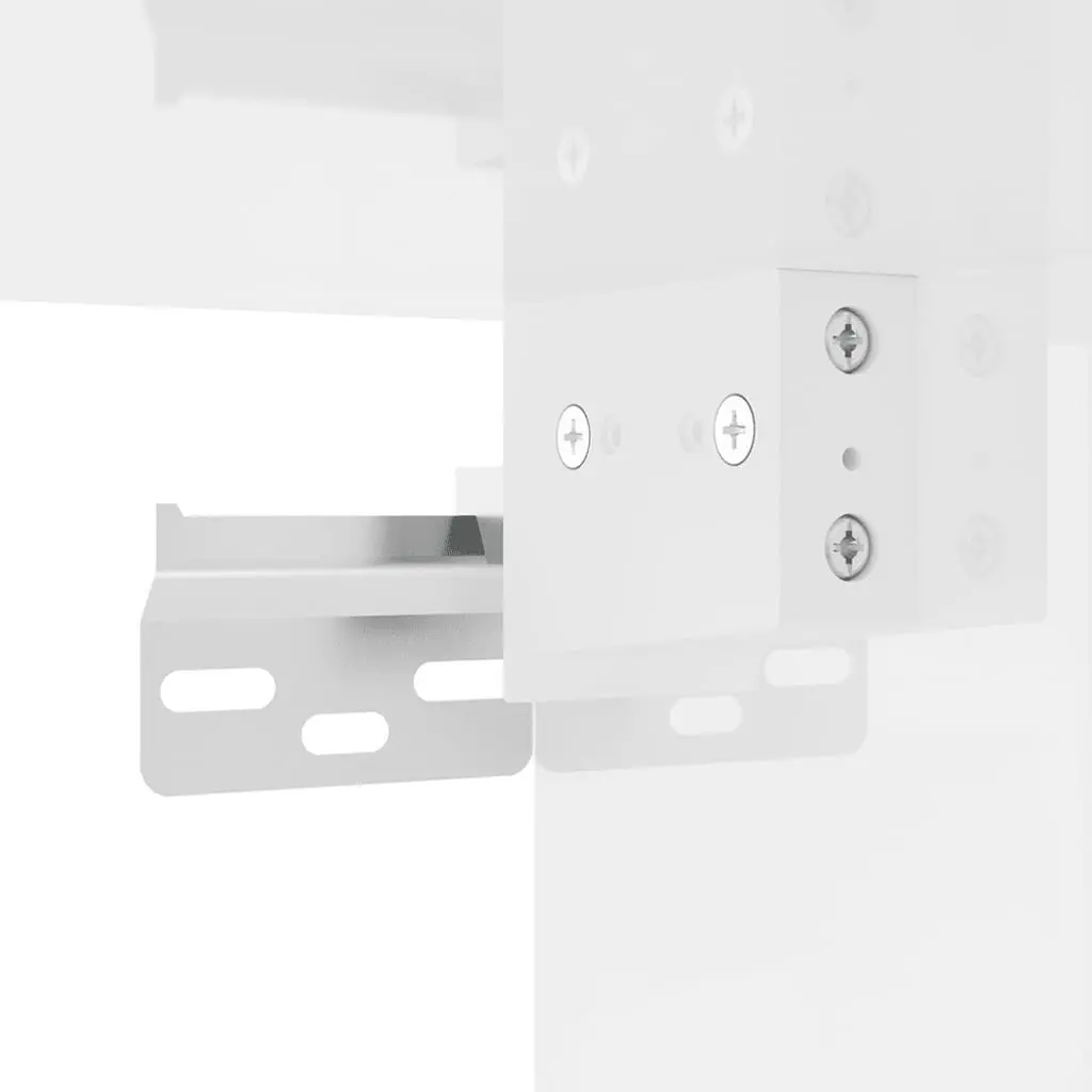 Wall Mounted TV Cabinet in White 40x34.5x40cm