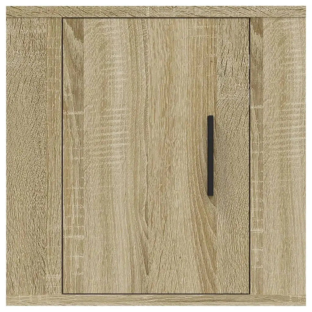 Wall Mounted TV Cabinet Brown Engineered Wood Storage Unit 40x34.5x40cm