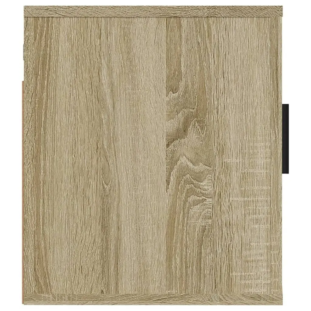 Wall Mounted TV Cabinet Brown Engineered Wood Storage Unit 40x34.5x40cm