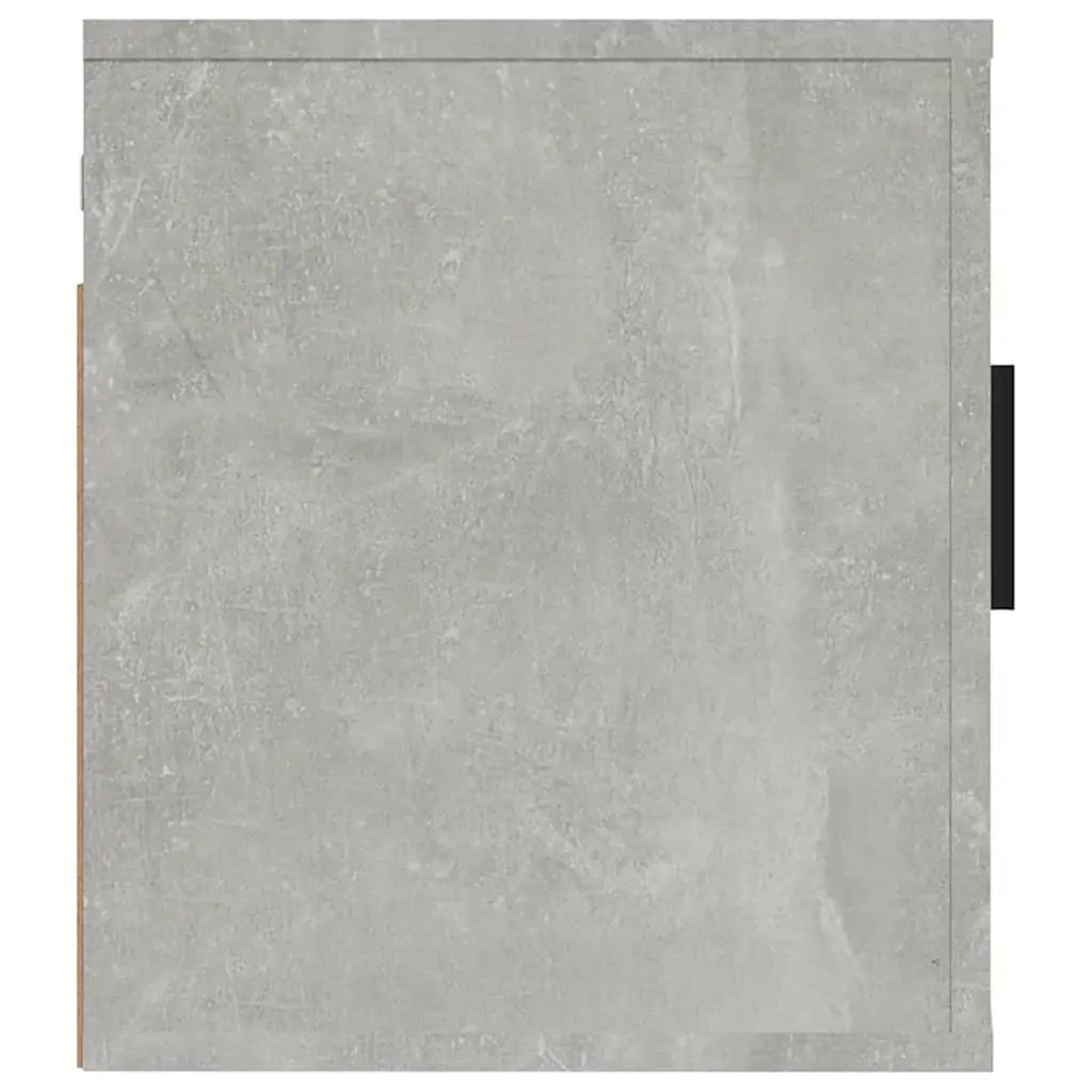 Grey Concrete 40x34.5x40cm Wall Mounted Storage Unit TV Cabinet Organiser
