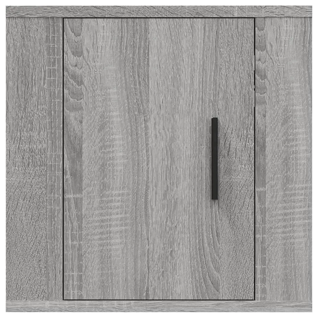 Wall Mounted TV Cabinet Grey 40x34.5x40cm Storage Unit Media Display Organizer