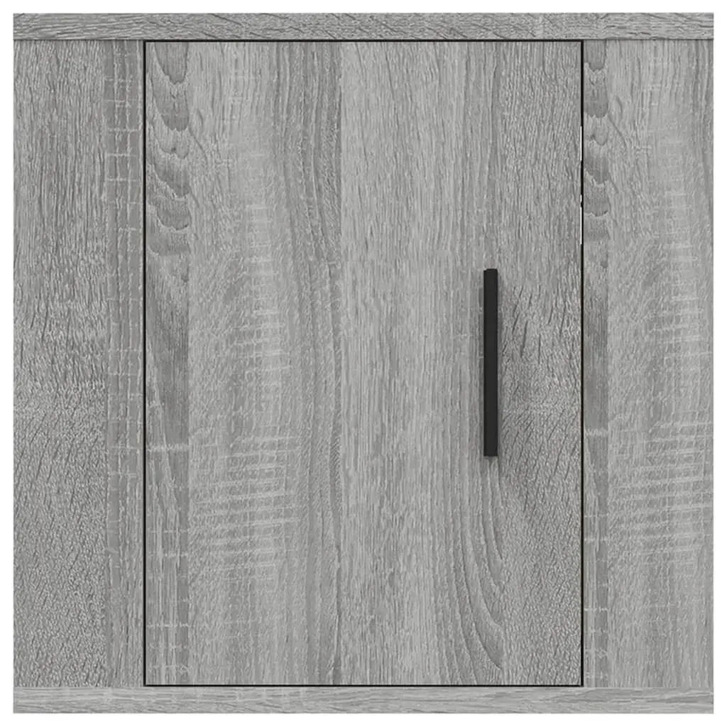 Wall Mounted TV Cabinet Grey 40x34.5x40cm Storage Unit Media Display