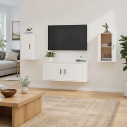 Compact Wall Mounted TV Cabinet, Efficient Design