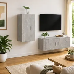 Your New Grey Wall Mounted TV Cabinet with Storage