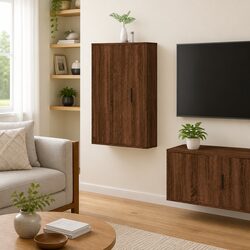 Compact Wall-Mounted TV Cabinet for Space Efficiency