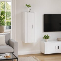 Compact Wall Mounted TV Storage with Style