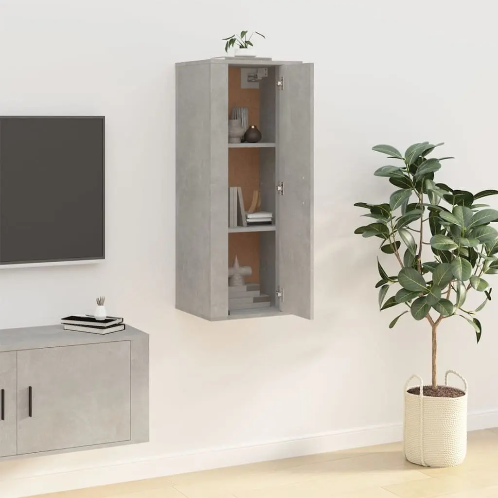 Wall Mounted TV Cabinet Grey 40x34.5x100cm