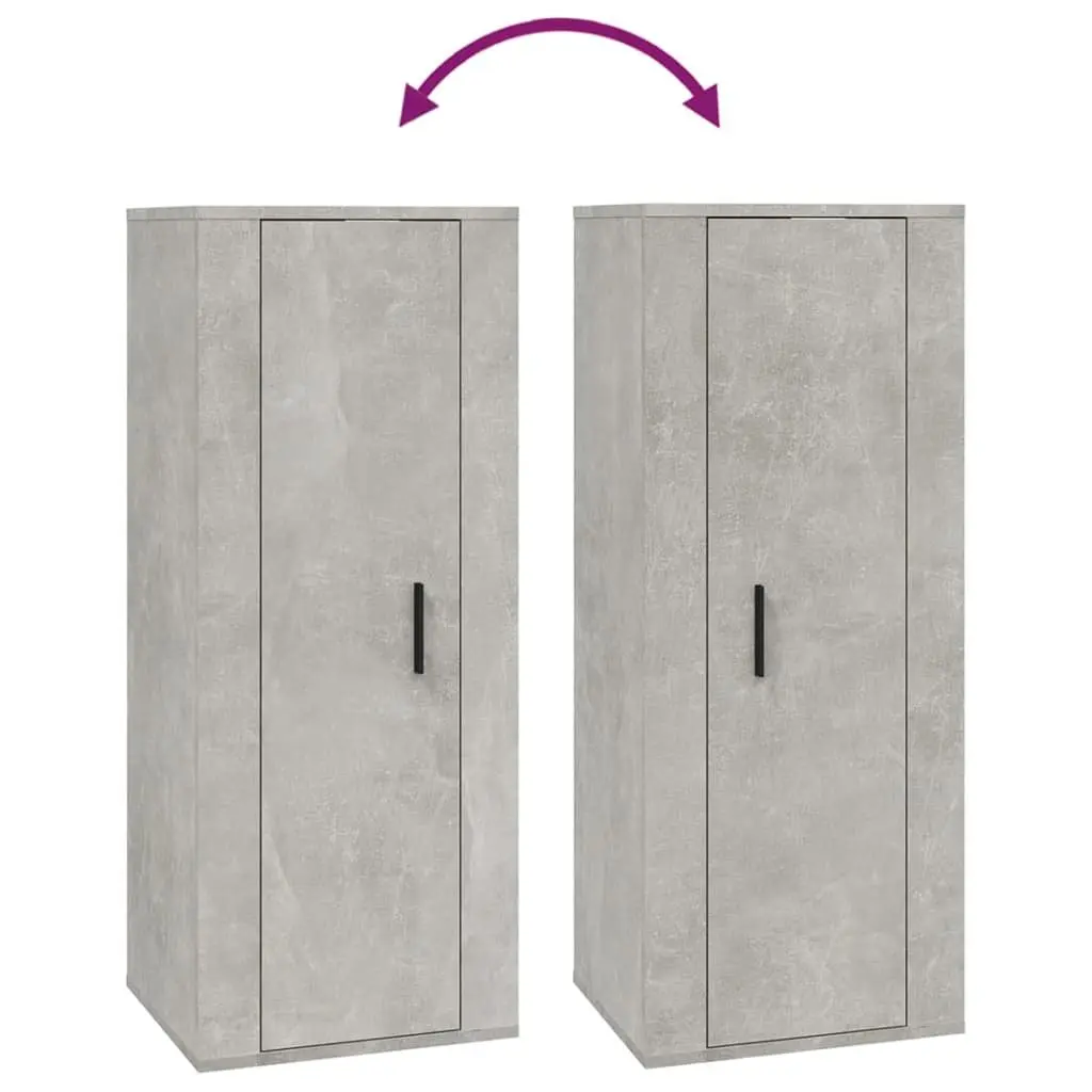 Wall Mounted TV Cabinet Grey 40x34.5x100cm