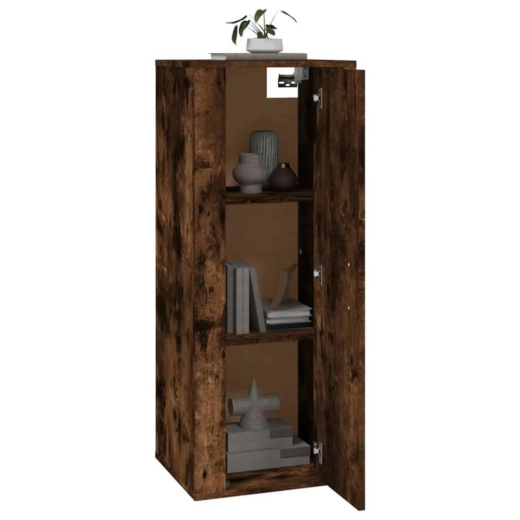 Wall Mounted TV Cabinet Brown Engineered Wood 40x34.5x100cm Media Unit Storage