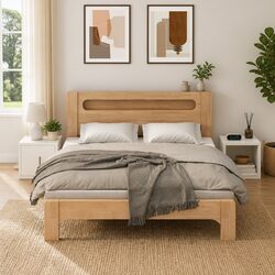 Concise 2-Piece White Bedside Cabinets for Stylish Storage