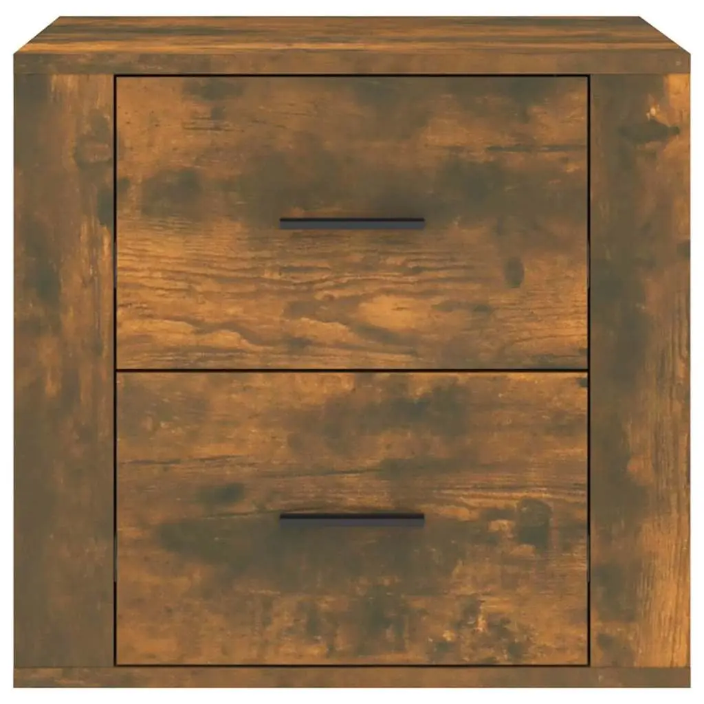 Bedside Table Brown Engineered Wood Storage Organiser 50x39x47cm