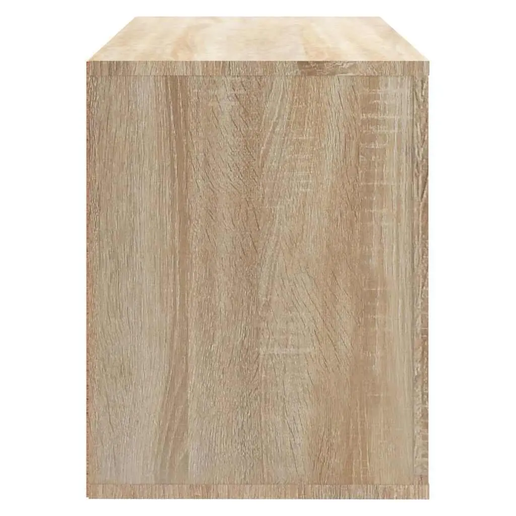 Shoe Cabinet Beige Engineered Wood 80x35x45 cm 2 Compartments