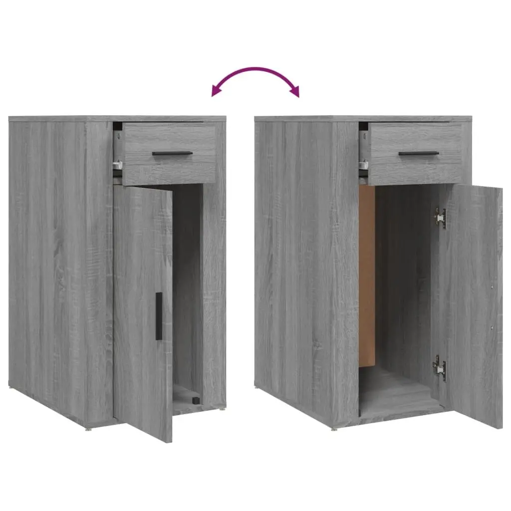 Grey Desk Cabinet for Organized Spaces