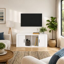 High Gloss White TV Cabinet