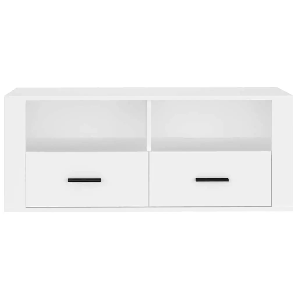 White TV Unit 100x35x40 cm