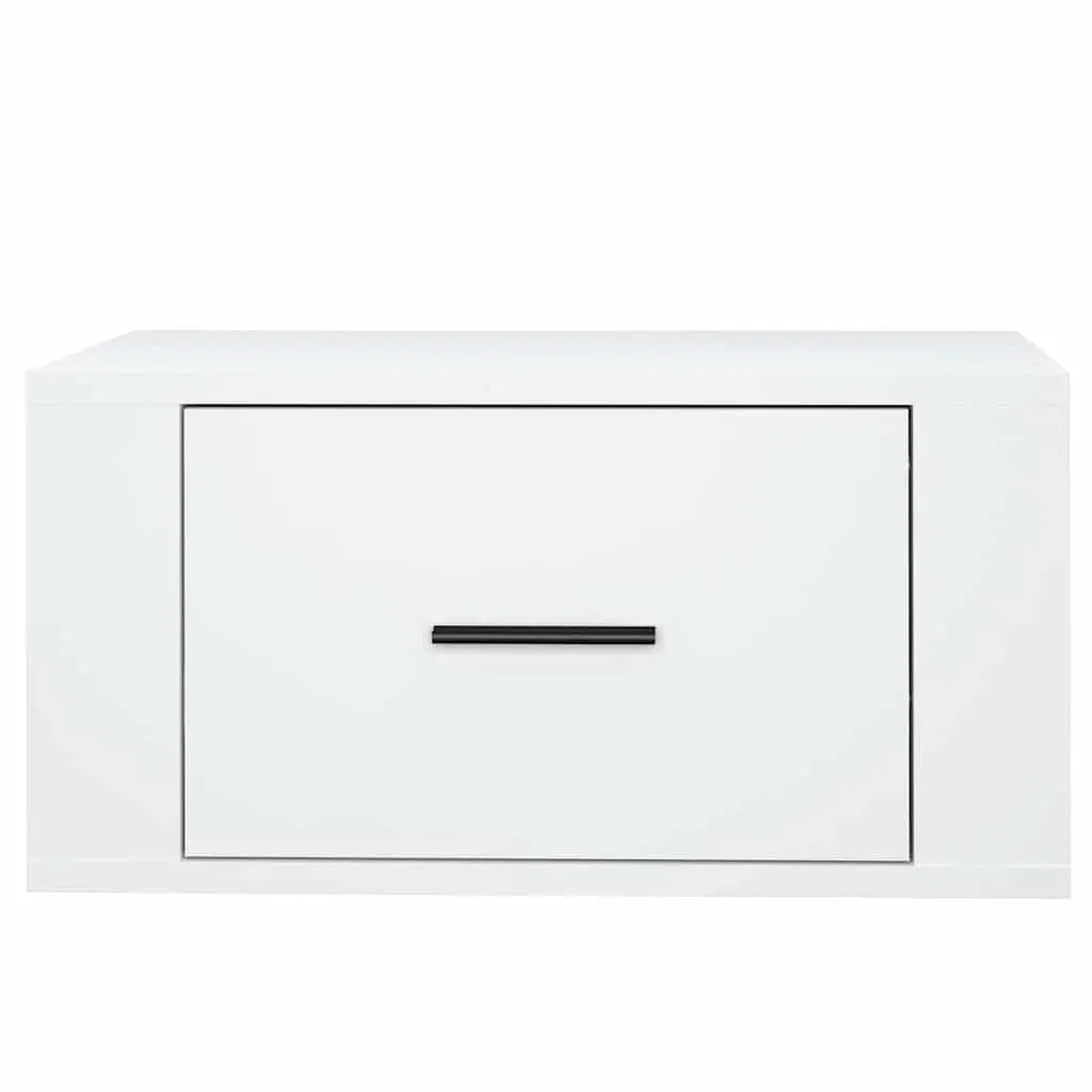 Wall-mounted Bedside Cabinets White 50x36x25 cm Floating Storage Organiser 2 pcs