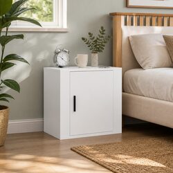 White Wall-Mounted Bedside Table for Essentials