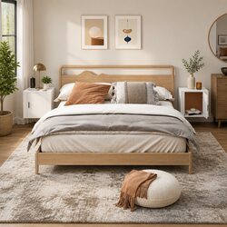 Compact Wall-Mounted Bedside Cabinets - Set of 2