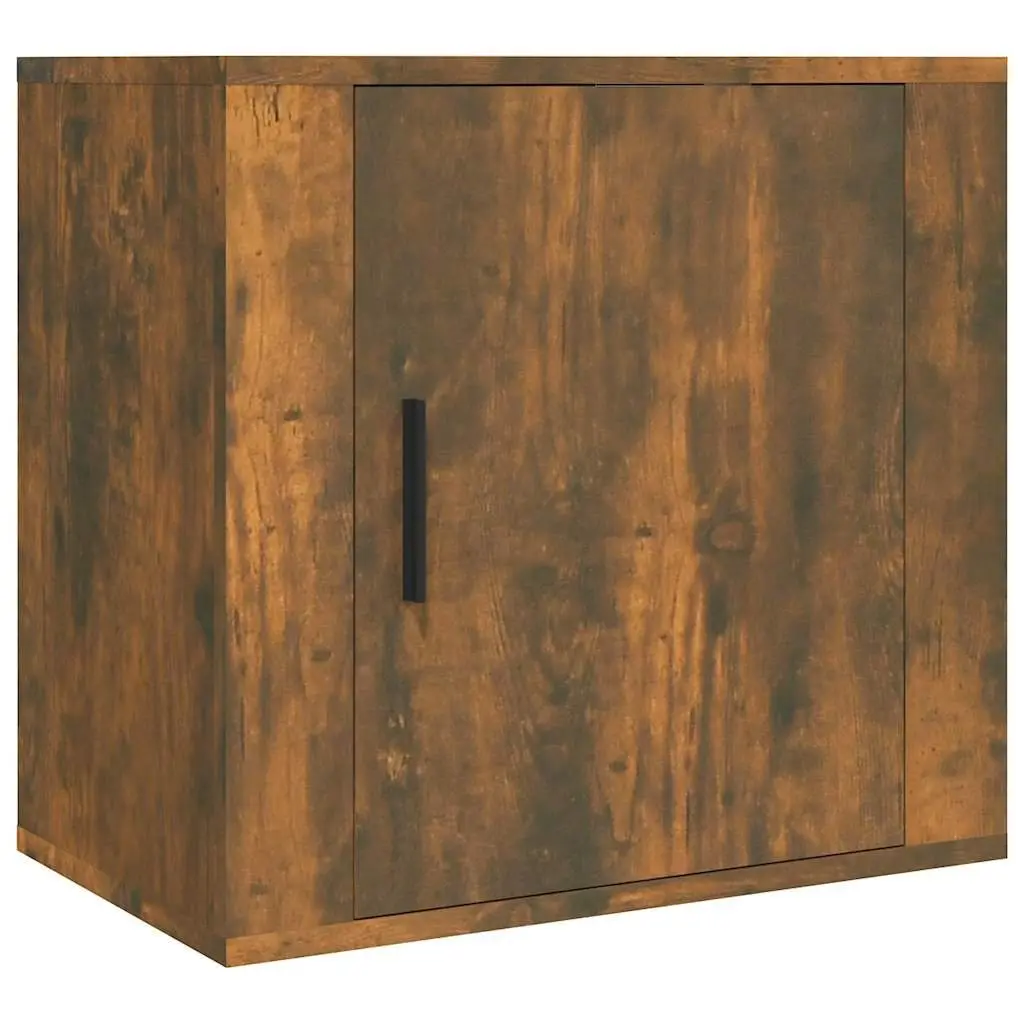 Wall-mounted Bedside Cabinets Brown 2 Piece Floating Bedroom Storage Units
