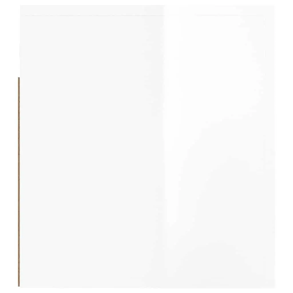 Wall-mounted Bedside Cabinets White 50x36x40cm Floating Storage Organiser
