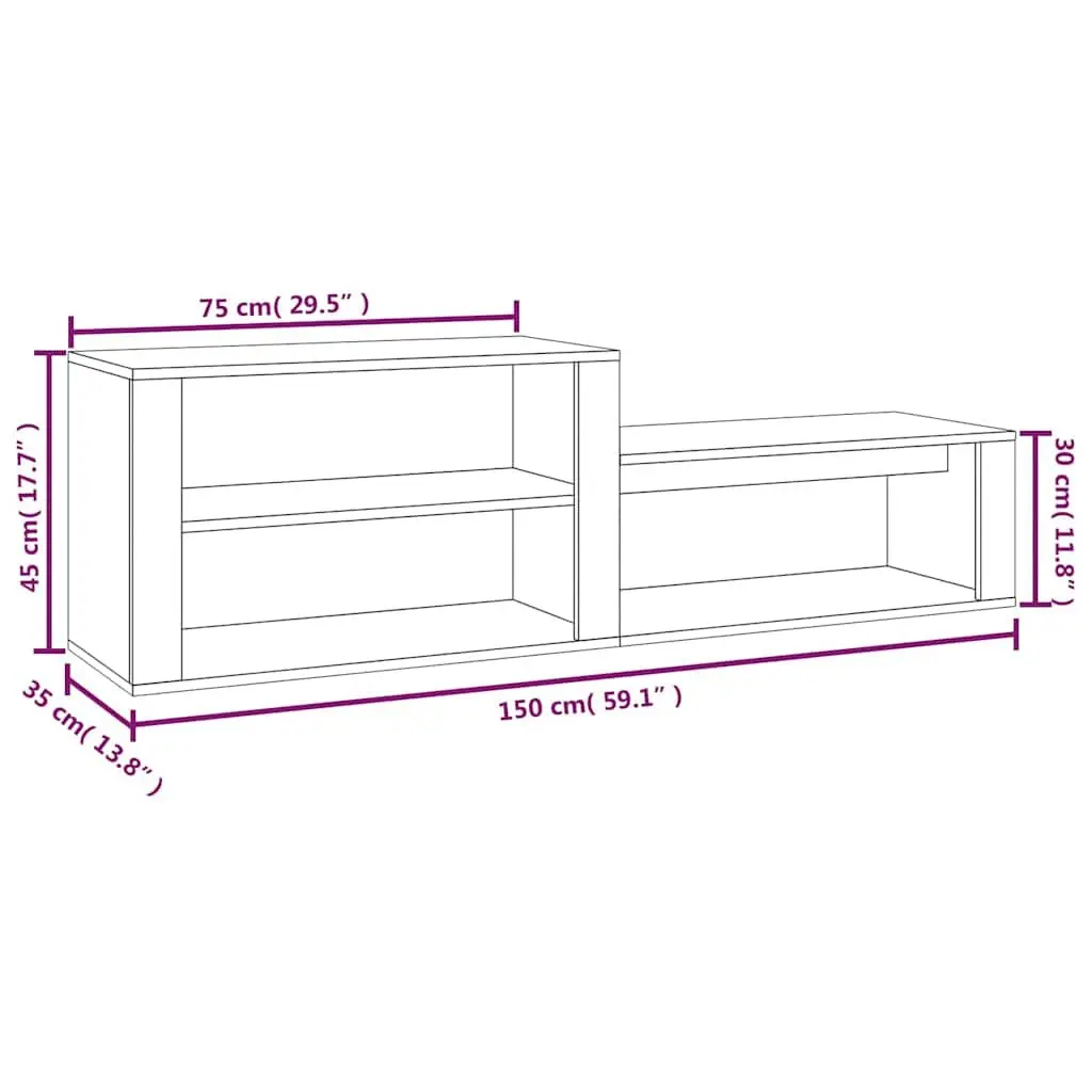 Shoe Cabinet White Engineered Wood Multiple Compartments Stable Top