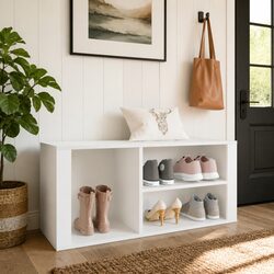 Compact White Shoe Cabinet: Stylish and Efficient