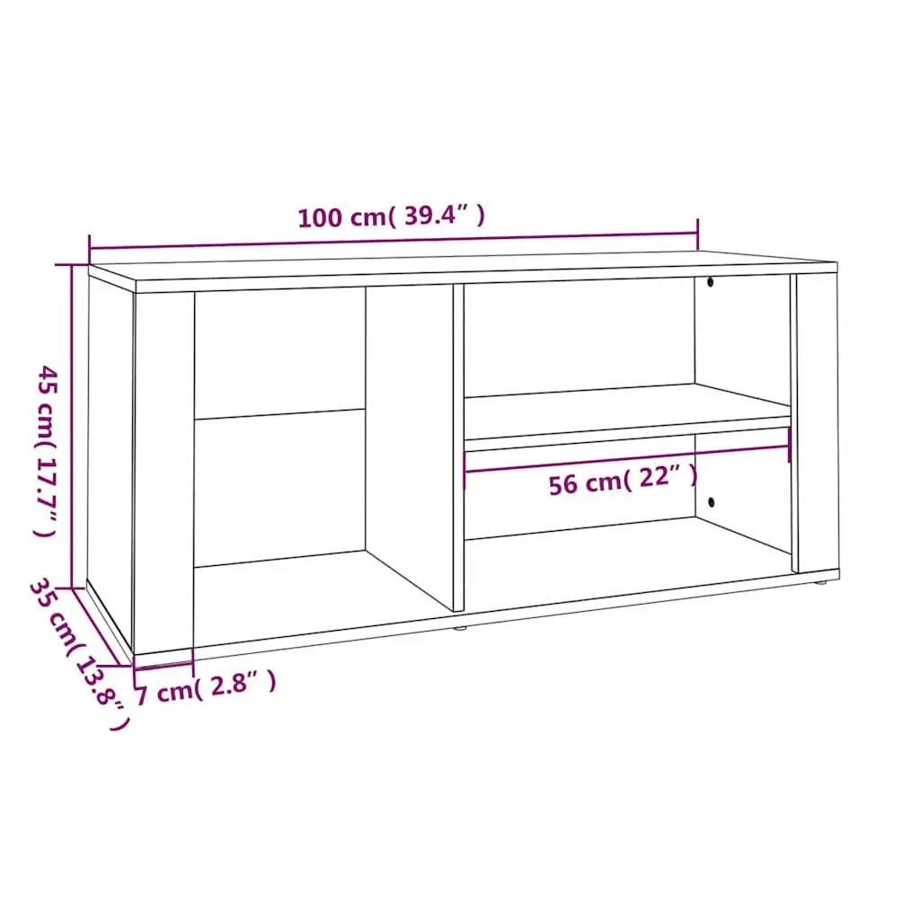 Shoe Cabinet White High Gloss Engineered Wood Multiple Compartments