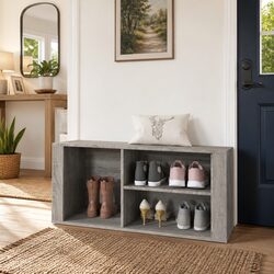 Grey Shoe Cabinet for Organising