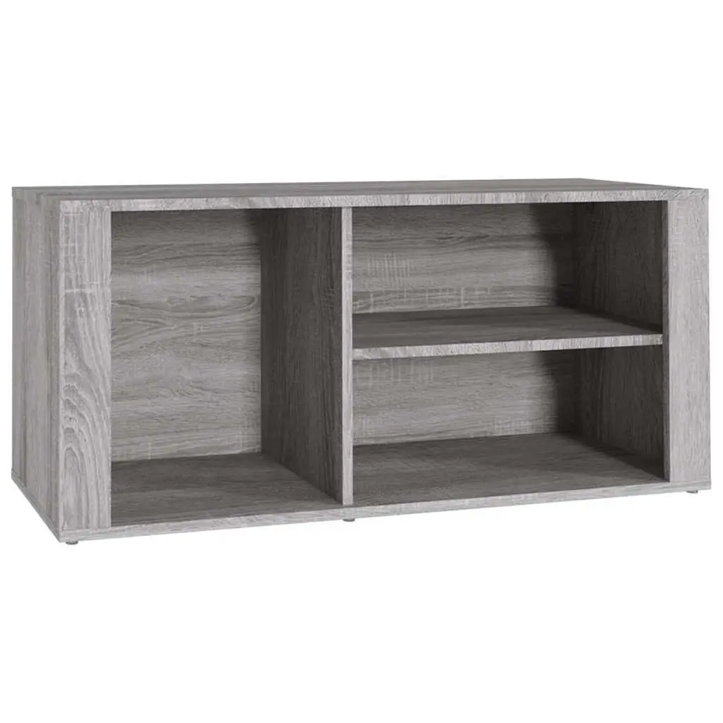 Shoe Cabinet Grey 100x35x45 cm Storage Organiser Engineered Wood