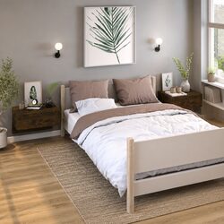 Floating Bedside Cabinets Set of 2