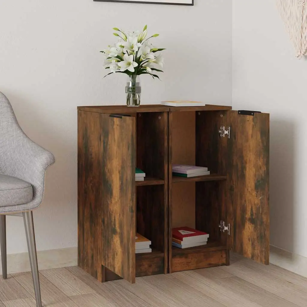 Sideboards Brown 30x30x70 cm Engineered Wood 2 Compartment Storage Cabinet