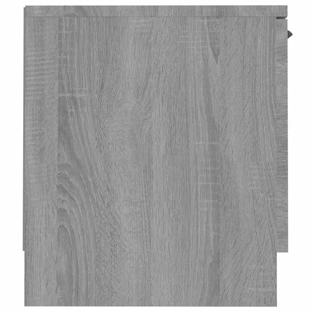 TV Stand Grey Sonoma Engineered Wood 140x35x40cm Storage Unit with Drawer and Compartments