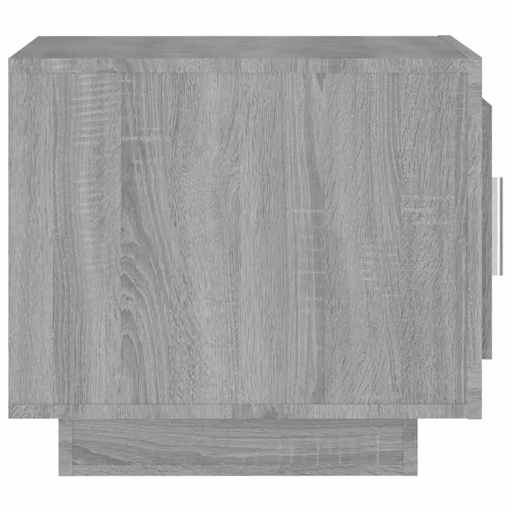 Coffee Table Grey 51 x 50 x 45 cm Engineered Wood with Storage Door