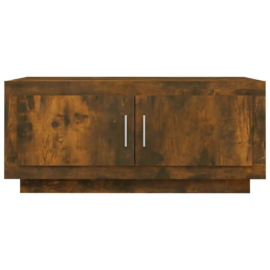 Coffee Table Brown Engineered Wood Living Room Storage Display