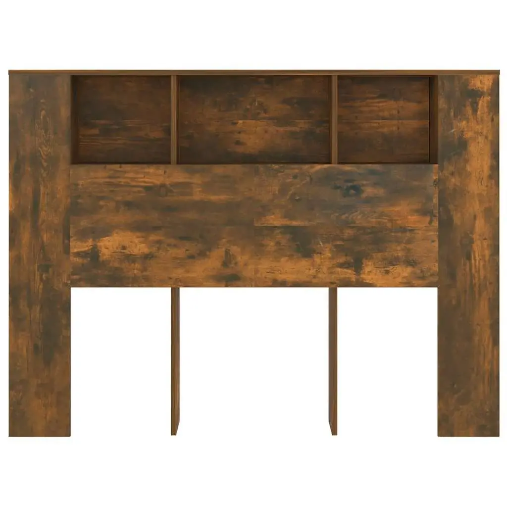 Wall-Mounted Headboard Cabinet with Five Compartments