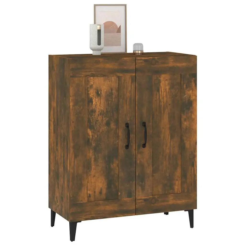 Sideboard Storage Cabinet Brown Engineered Wood Living Room Furniture Buffet