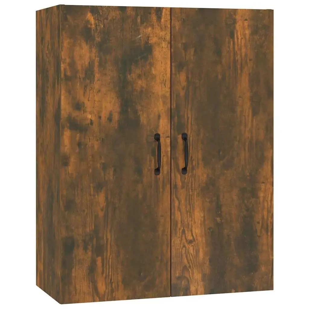 Hanging Storage Cabinet Brown 69.5x34x90cm Two Door Wall Mounted Engineered Wood
