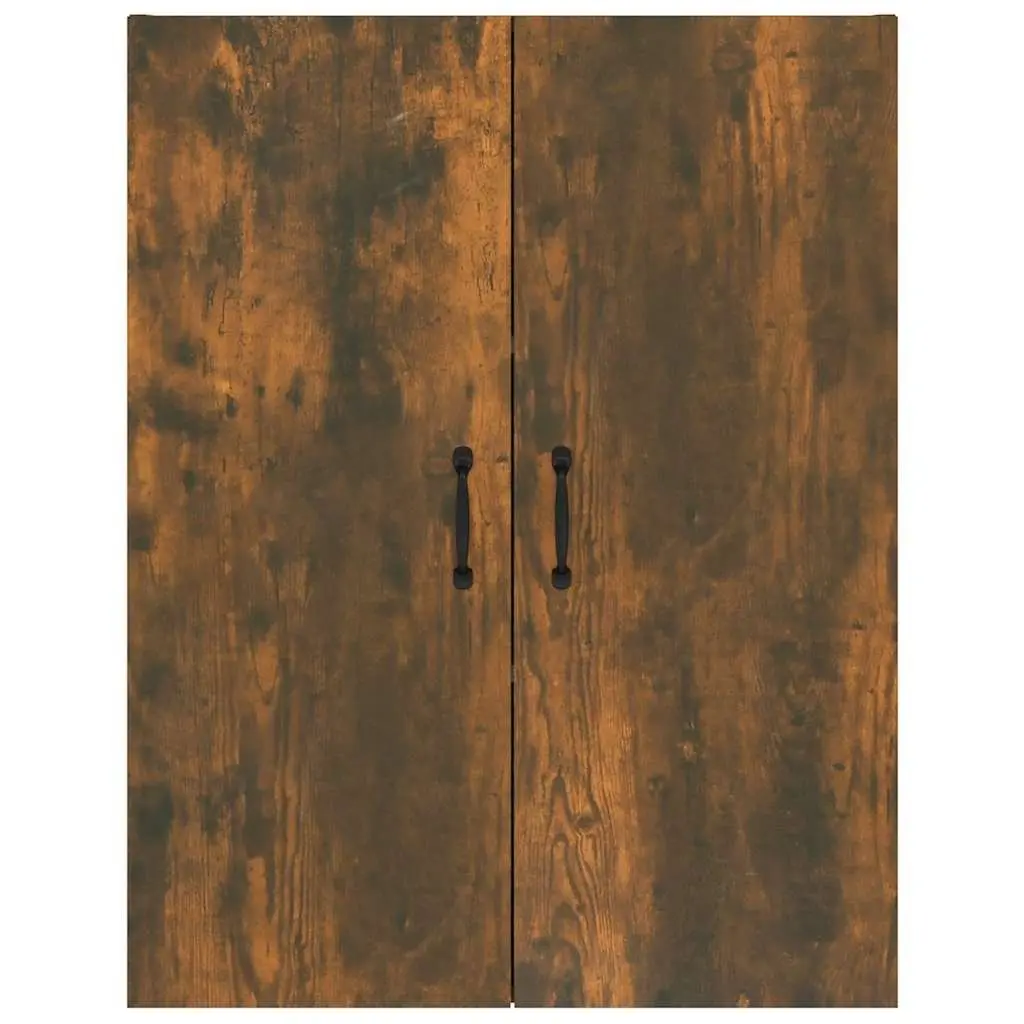 Hanging Storage Cabinet Brown 69.5x34x90cm Two Door Wall Mounted Engineered Wood