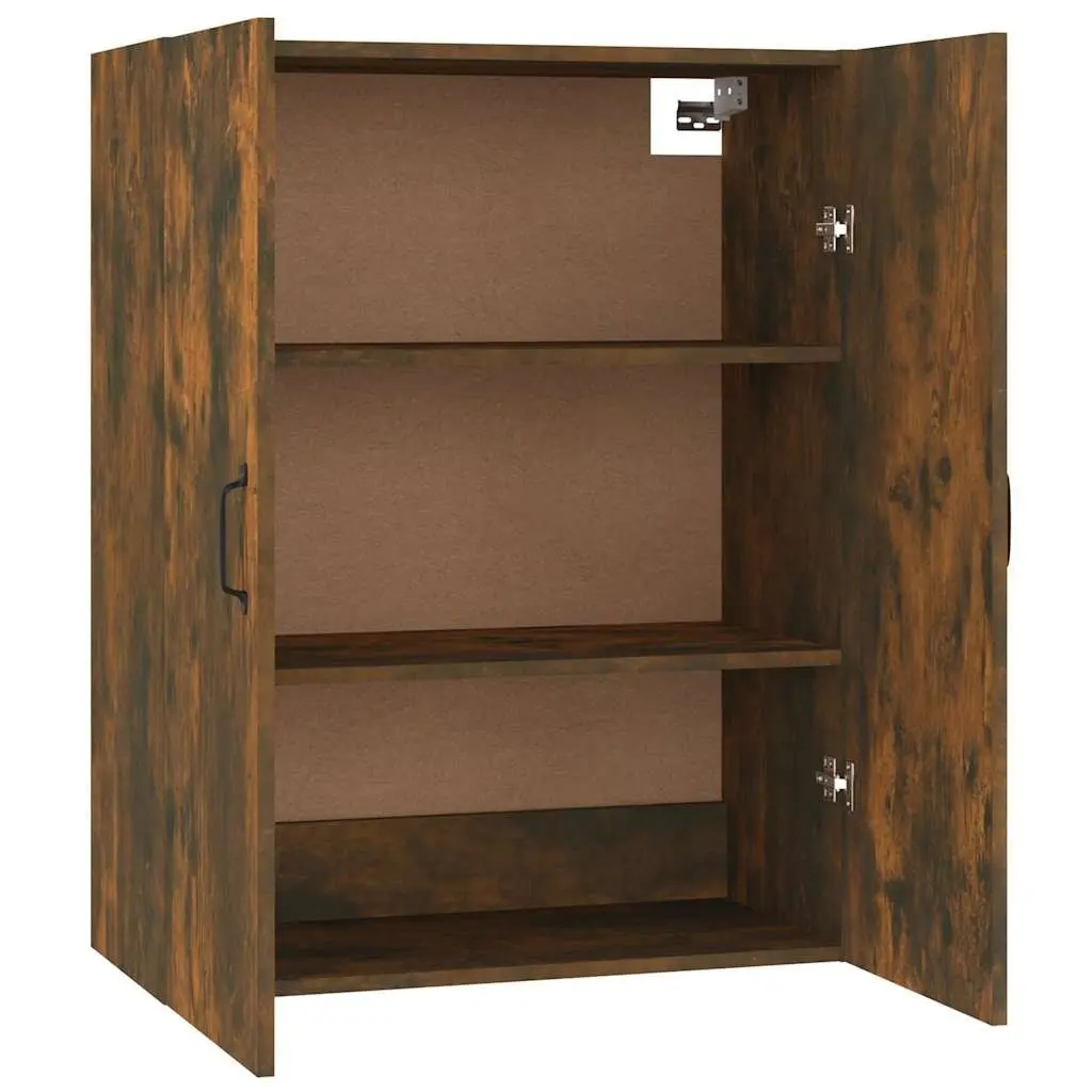 Hanging Storage Cabinet Brown 69.5x34x90cm Two Door Wall Mounted Engineered Wood