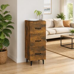 Compact and Reliable Brown Storage Sideboard